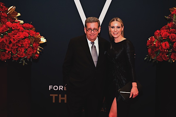 Evins Chairman Mathew Evins and Vice President, Travel & Lifestyle Michelle Kelly at Forbes Travel Guides 2023 Summit honoring the best of the best in global luxury hospitality.