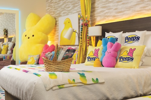 The PEEPS Sweet Suite offered fans a chance to book a stay in a PEEPS-inspired hotel room and take part in exclusive activities in and around the one and only PEEPS headquarters in Bethlehem, Pennsylvania.